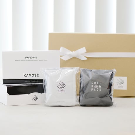 〔大ボックス〕カモセドリップバッグ５個 ＋ 水出しパック５個 ＋ ダッコワーズ２箱（12個）