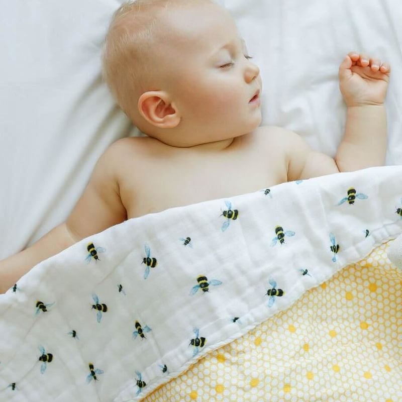 Organic モスリン ブランケット （Bee＆HIVE） | VAUVA -Malabar