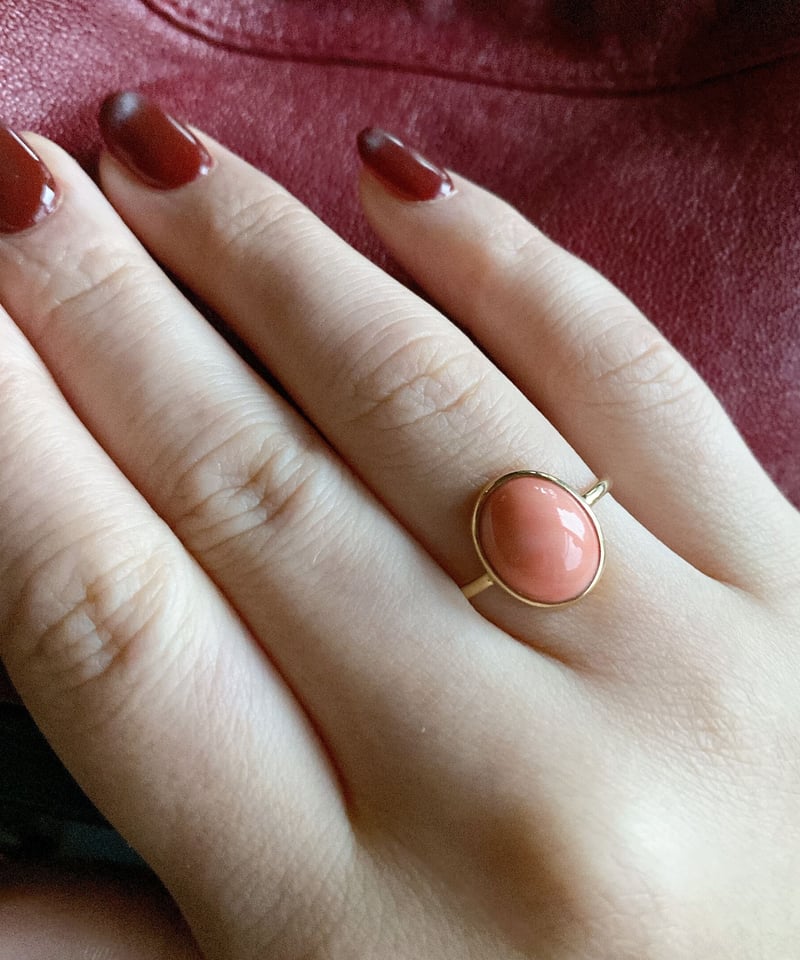 Ring】深海珊瑚コーラルリング13号(オーバル） | iam