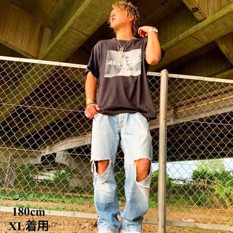 Photo print T-shirt/Black