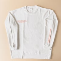 lettering  sweatshirt（white/orange、brown/white）