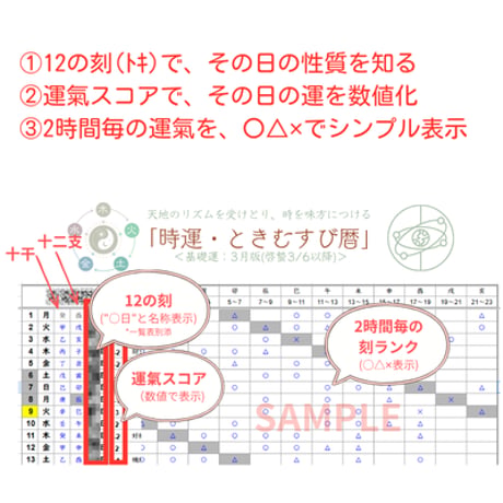 私だけの”とき”を知る！「時運・ときむすび暦」〈個別鑑定版〉