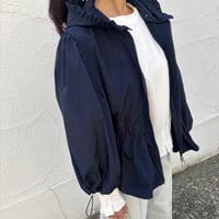 ペプラムタフタブルゾン