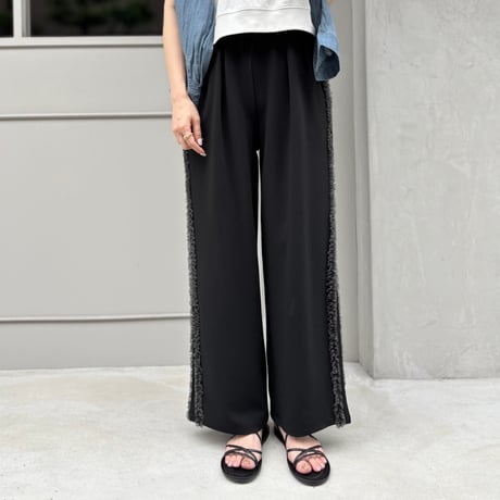 チュールフリルカットジョーゼットパンツ