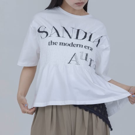 ロゴプリントシャーリングTシャツ