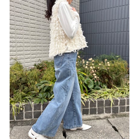シャギーフリンジベスト