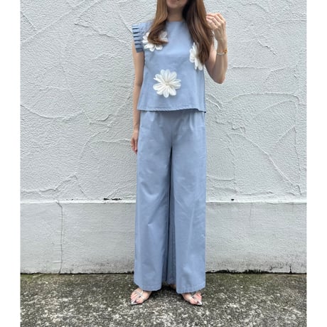 セットアップワイドパンツ