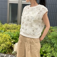 フラワーレースベスト