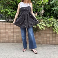 ドット刺繍コットンキャミソール