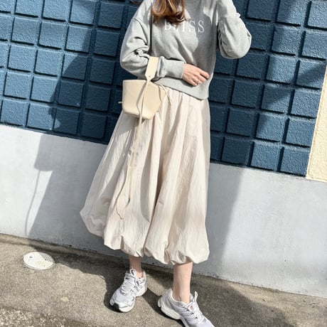 ナイロンワッシャーバルーンスカート