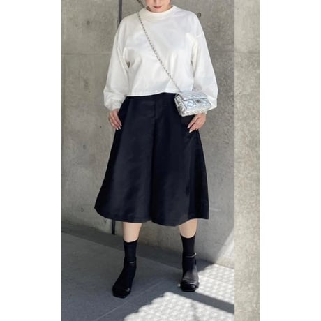 ボリュームスリーブカットショートロンT