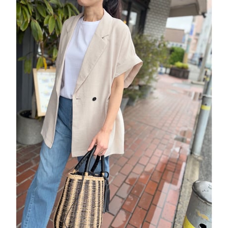 リネンライクドロストジレ