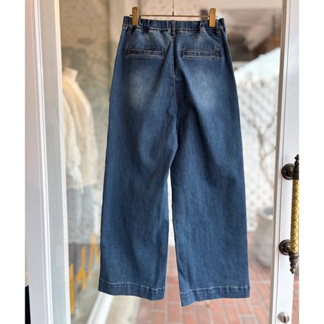 デニムワイドストレートパンツ