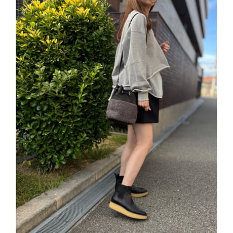 レイヤードショートスウェット