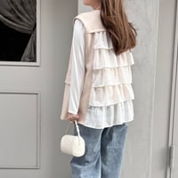 バックレースフリルポンチジレ