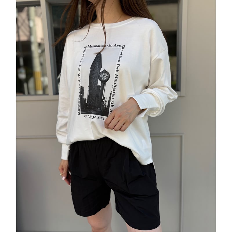 naptime. ロンT フォトプリント Naptime. フォトプリント ロングTシャツ＊Nissy＊西島隆弘