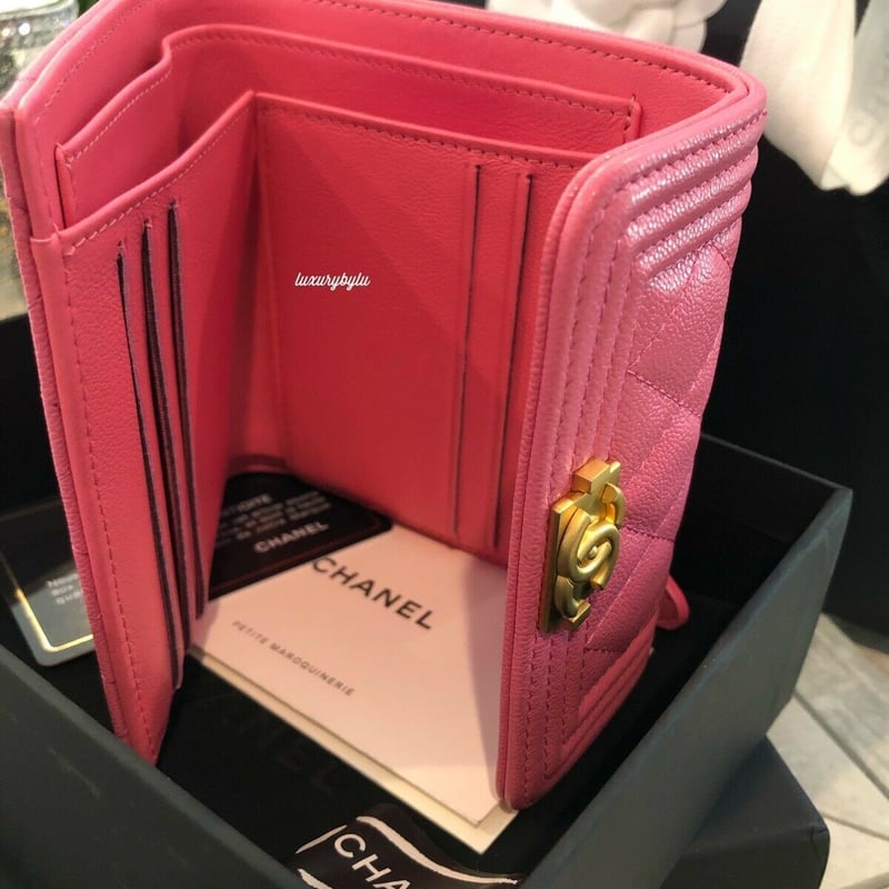Boy Chanel (ボーイシャネル) 折りたたみ財布 ダークピンク | a Boy Chanel (ボーイシャネル) 折りたたみ財布 ダークピンク | a