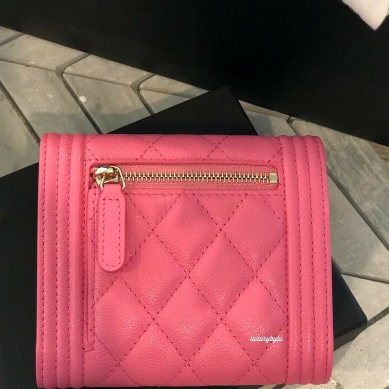 CHANEL ボーイシャネル 財布 ピンク