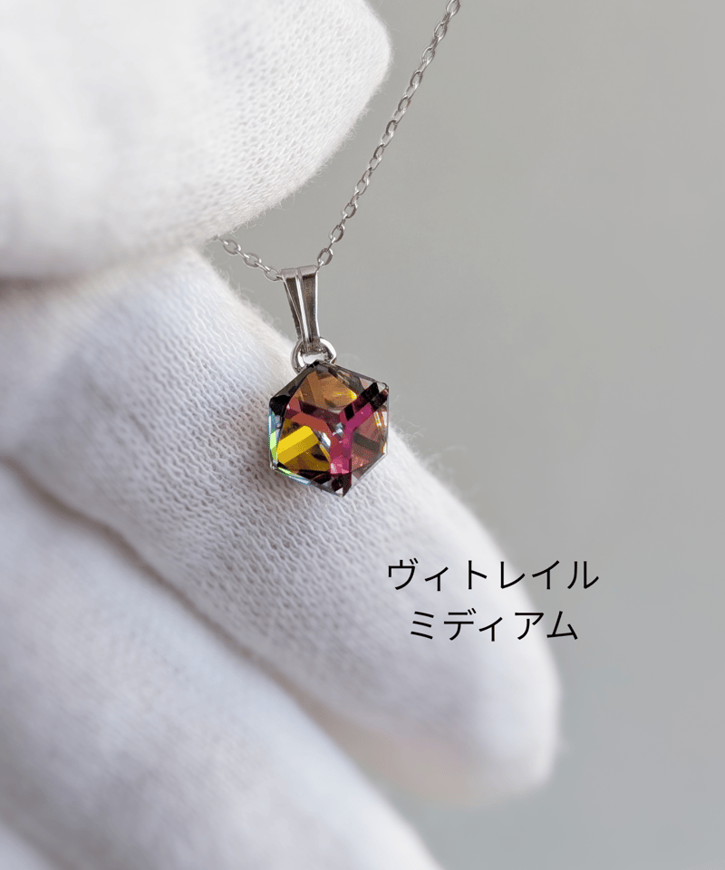 I波動アクセサリー シルバー】Cube ネックレス | AIMEE