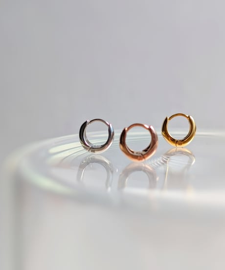 付けっぱなしok／フープピアス