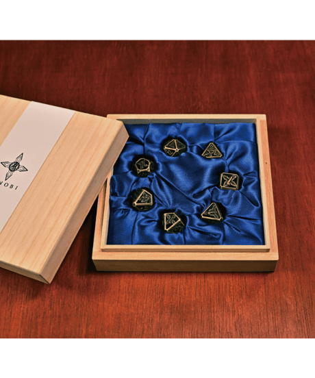 高岡銅器 シノビダイスセット7種入 　　Xinobi Dice gift box