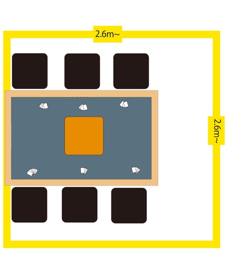 mateo Gaming table L （天板スタンド付き）