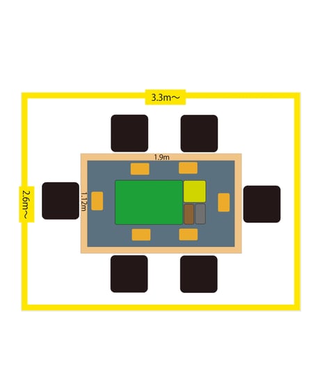 mateo Gaming table L （天板スタンド付き）