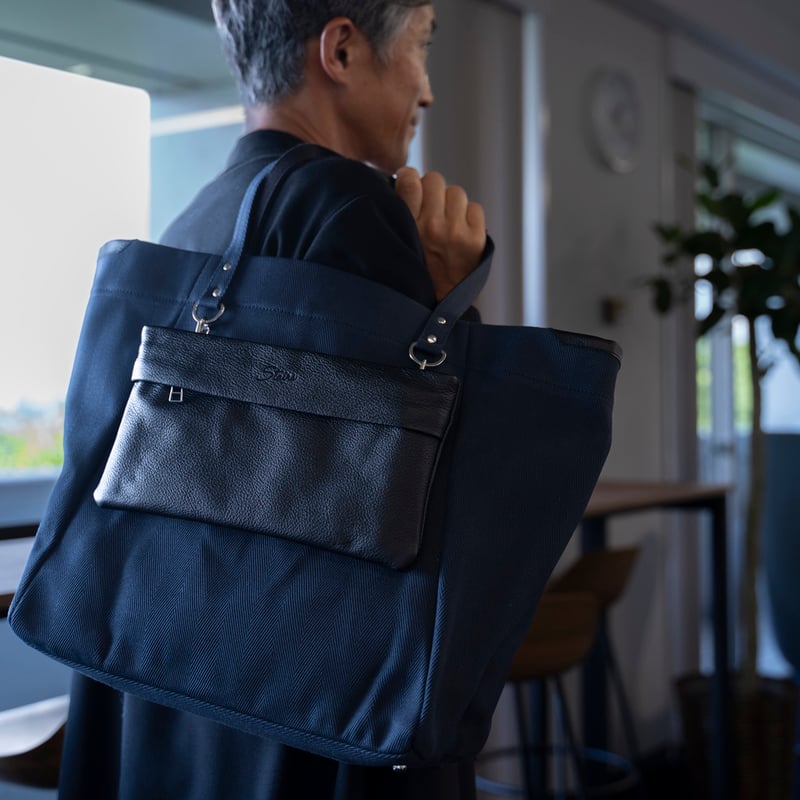 LAYERトート ネイビー×ブラック | stairs design products onl