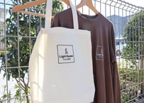 "Visible" Long sleeve T-Shirt - Eco bag SET 【ダークブラウン】