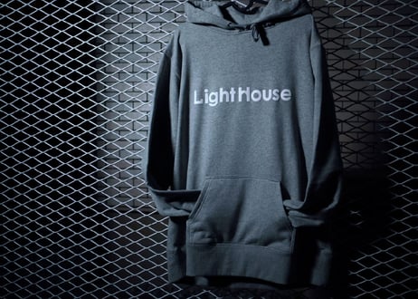 LightHouse  LOGO "Sweat hoodie” ﻿ 【Light Gray】