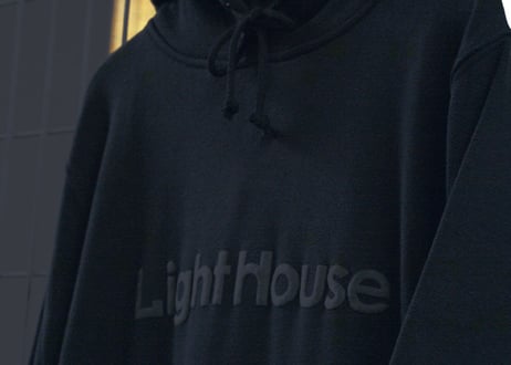 LightHouse LOGO  "Sweat hoodie” 【BLK】
