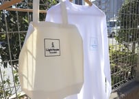 "Visible" Long sleeve T-Shirt - Eco bag SET 【ホワイト】