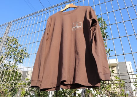 "Visible" Long sleeve T-Shirt - Eco bag SET 【ダークブラウン】