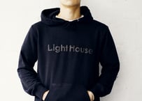 LightHouse LOGO  "Sweat hoodie” 【BLK】