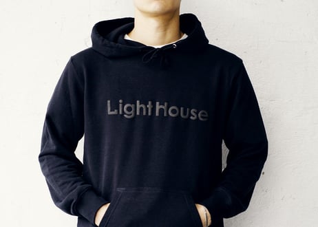 LightHouse LOGO  "Sweat hoodie” 【BLK】