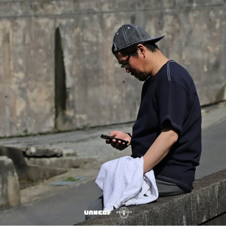 【VANCOF×BROOXON】ORGANIC COTTON QUICK DRY T-SHIRT / OVER DYED