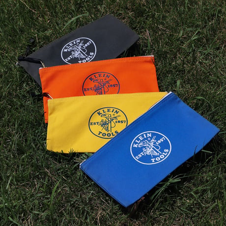 【KLEIN TOOLS】5140 Zipper Bags, Canvas Tool Pouches-4色が1SET◆