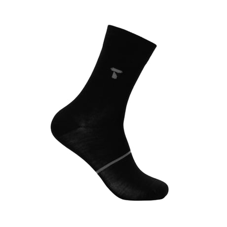 【TUFTE】MERINO LIGHT CREW SOCKS  - Black