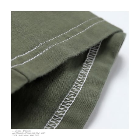 【VANCOF×BROOXON】ORGANIC COTTON QUICK DRY T-SHIRT / OVER DYED