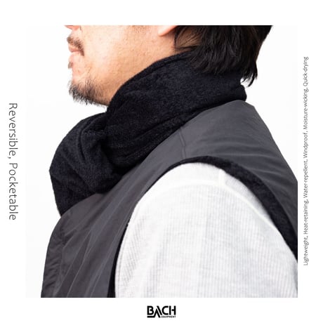 【BACHGarments】Sling Tube Reversible/Pocketable_Black_onesize