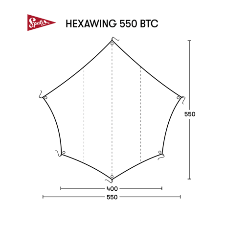 【SPATZ】Hexawing 550 BTC Tarp