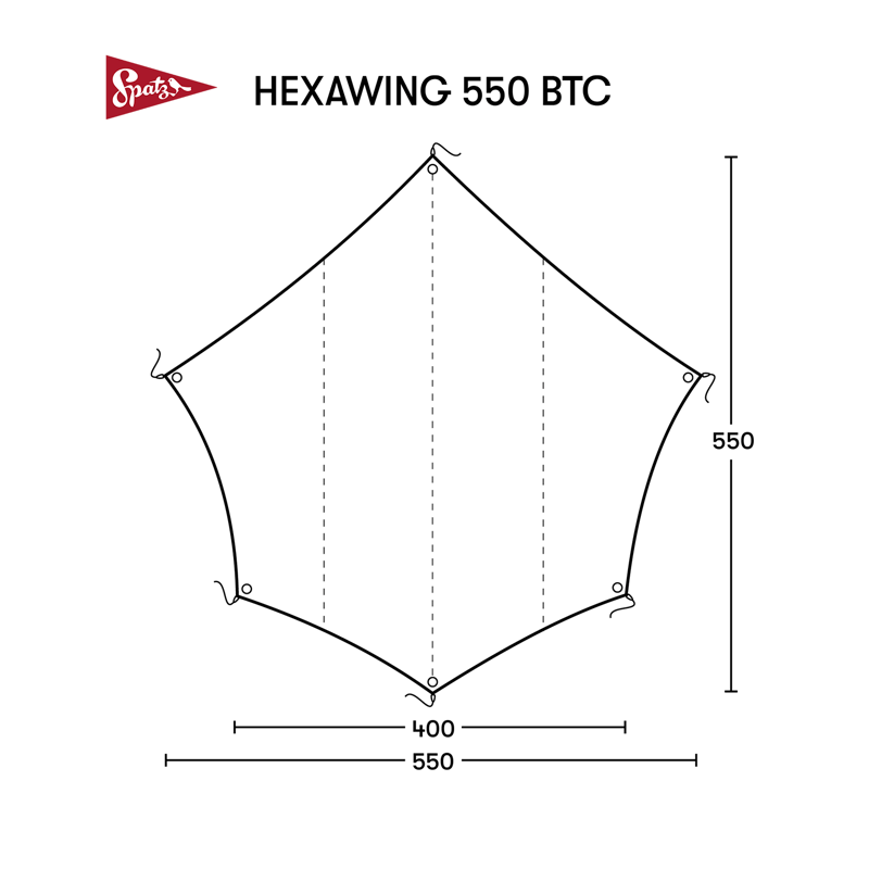 SPATZ】Hexawing 550 BTC Tarp | gearism store