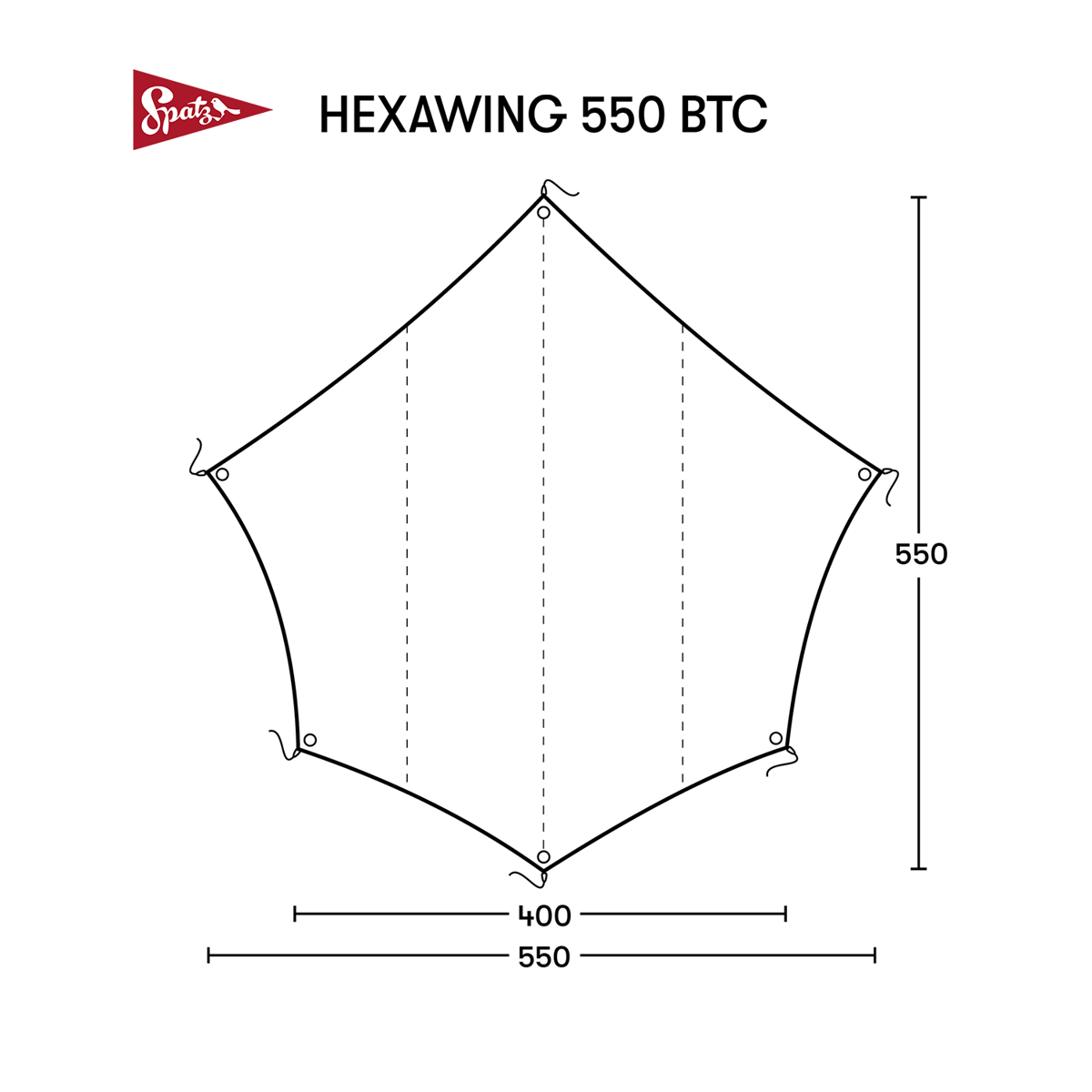 新品未使用 スパッツ Hexawing 550 BTC ベージュ タープ 楽天市場】スパッツ ヘキサウィング550BTCタープ Spatz Hexawing 550