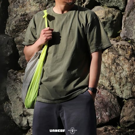 【VANCOF×BROOXON】ORGANIC COTTON QUICK DRY T-SHIRT / OVER DYED