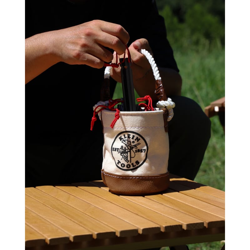 KLEIN TOOLS 5104MINI Mini Tool Bucket Leather