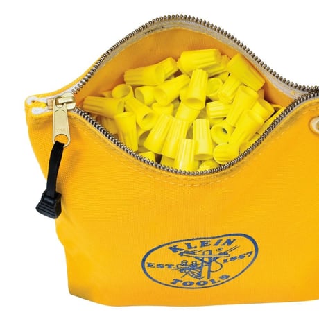 【KLEIN TOOLS】 5539 Zipper Bag, Canvas Tool Pouch, 10インチ