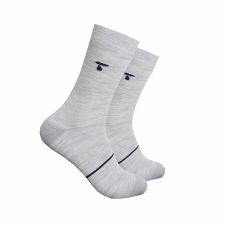 【TUFTE】MERINO LIGHT CREW SOCKS  - Black
