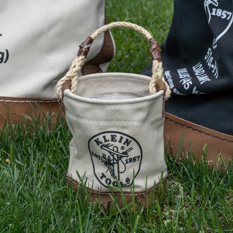 【KLEIN TOOLS】5104MINI Mini Tool Bucket, Leather-Bottom