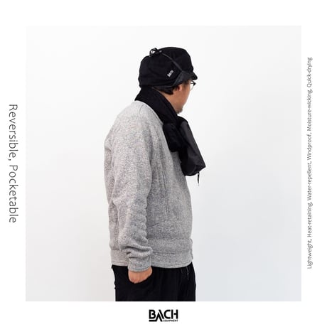 【BACHGarments】Sling Tube Reversible/Pocketable_Black_onesize