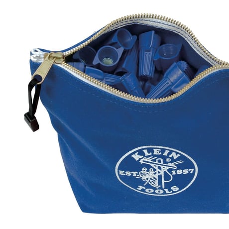 【KLEIN TOOLS】 5539 Zipper Bag, Canvas Tool Pouch, 10インチ